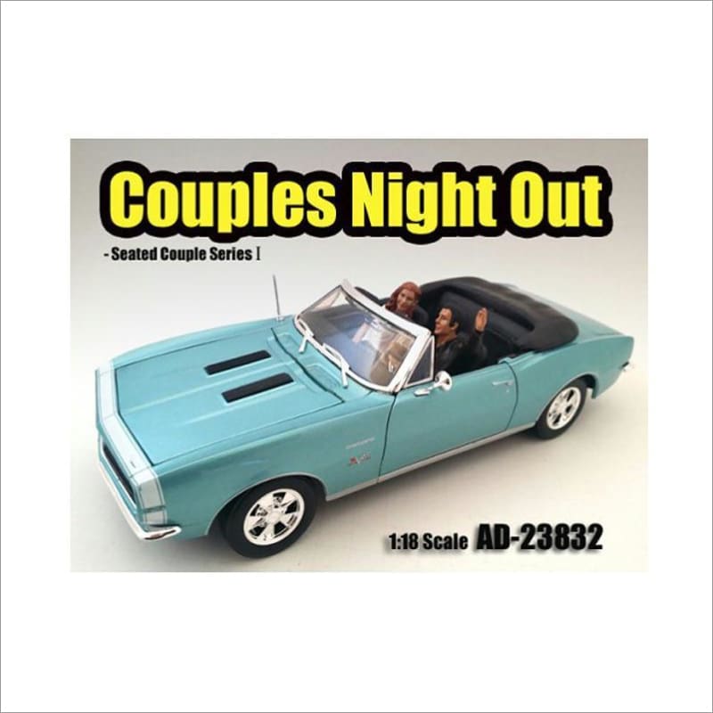 Seated Couple 2 Piece Figure Set Release 1 for 1:18 Models by American Diorama - Accessories