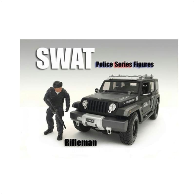 SWAT Team Rifleman Figure For 1:18 Scale Models by American Diorama - Accessories