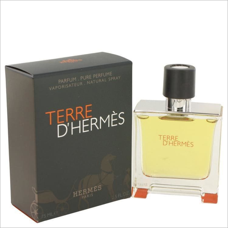 Terre DHermes by Hermes Pure Pefume Spray 2.5 oz for Men - COLOGNE