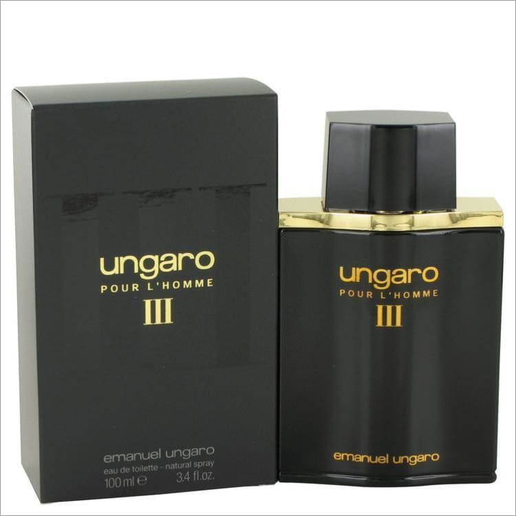 UNGARO III by Ungaro Eau De Toilette Spray (New Packaging) 3.4 oz for Men - COLOGNE