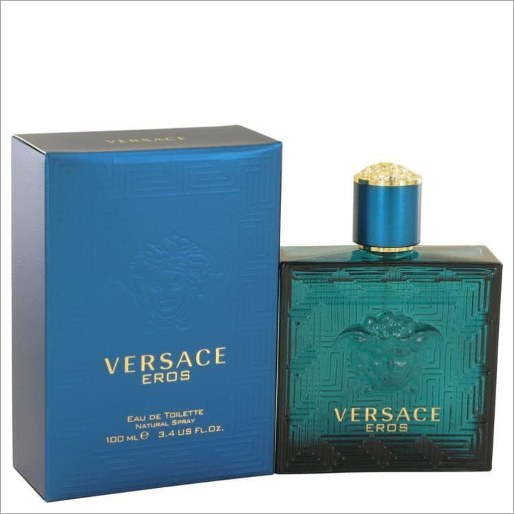 Versace Eros by Versace Eau De Toilette Spray 3.4 oz for Men - COLOGNE