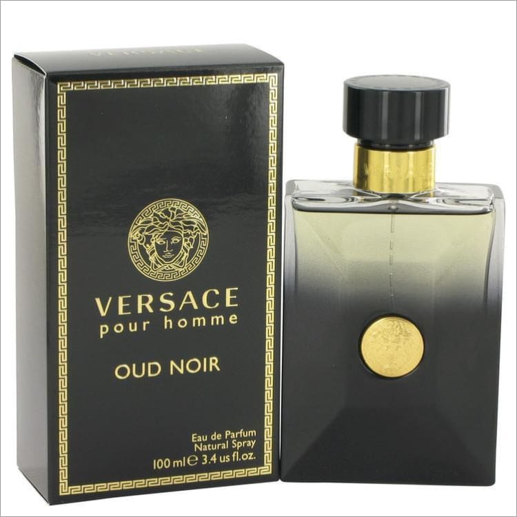 Versace Pour Homme Oud Noir by Versace Eau De Parfum Spray 3.4 oz for Men - COLOGNE