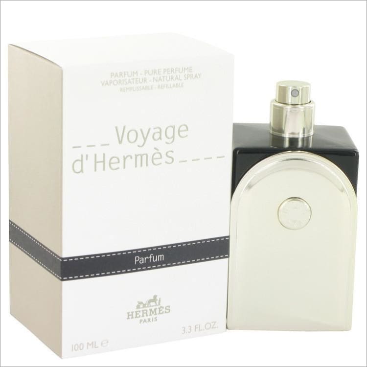 Voyage DHermes by Hermes Pure Perfume Refillable (Unisex) 3.3 oz - MENS COLOGNE