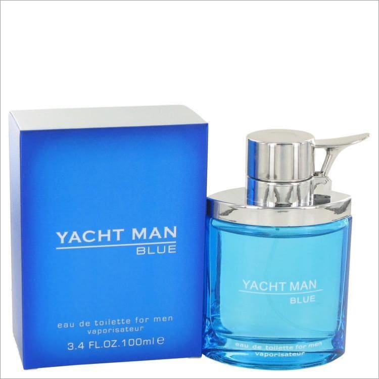 Yacht Man Blue by Myrurgia Eau De Toilette Spray 3.4 oz for Men - COLOGNE