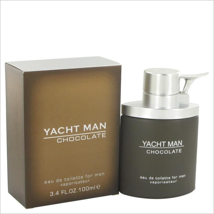 Yacht Man Chocolate by Myrurgia Eau De Toilette Spray 3.4 oz for Men - COLOGNE