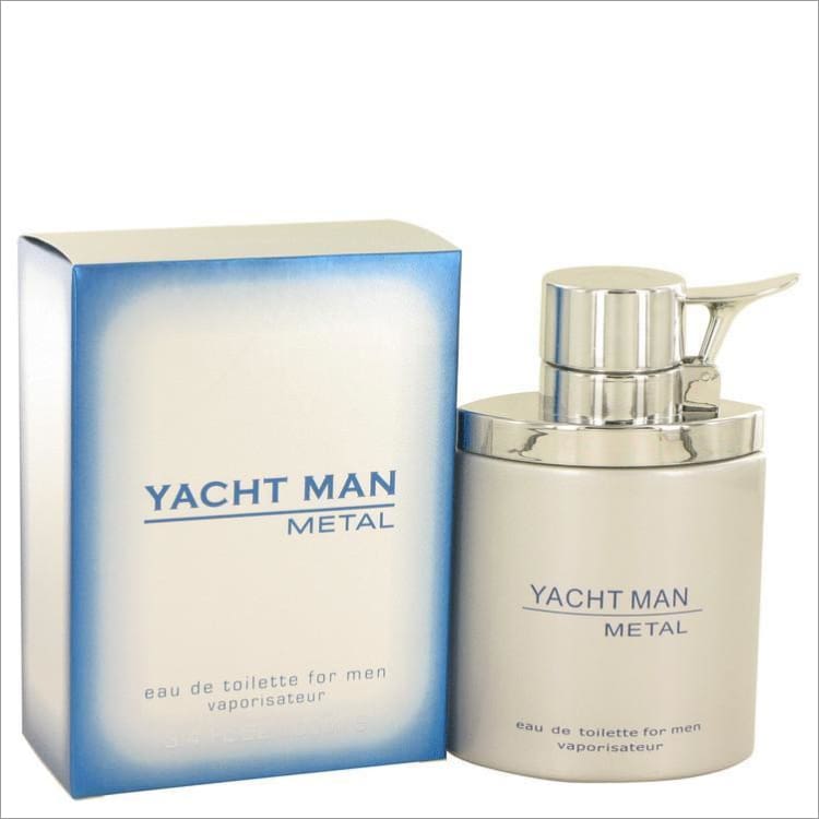 Yacht Man Metal by Myrurgia Eau De Toilette Spray 3.4 oz for Men - COLOGNE